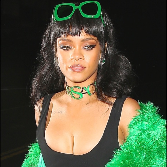 Green Versace Gold Green Rihanna 